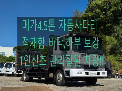 10년식 현대 메가4.5톤 자동사다리