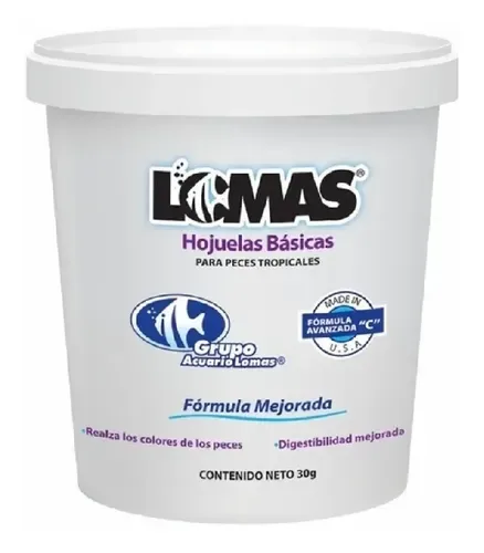 hojuelas lomas peces tropicales. 30g