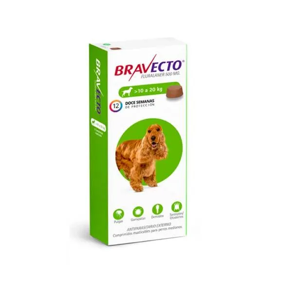BRAVECTO 3M DE 10 A 20