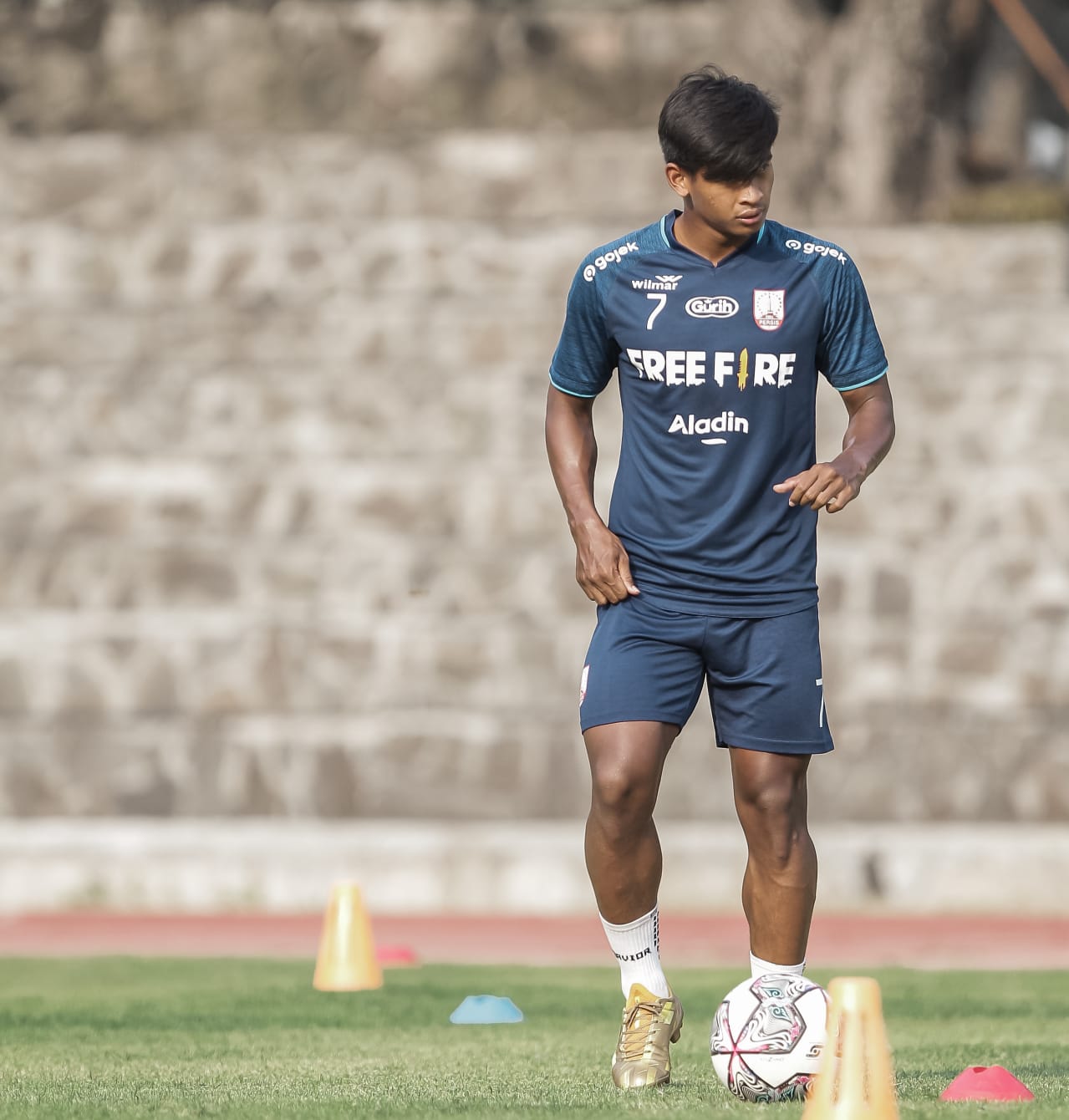 Irfan Jauhari saat sesi latihan tim. (Dokumentasi : Tim Media PERSIS)