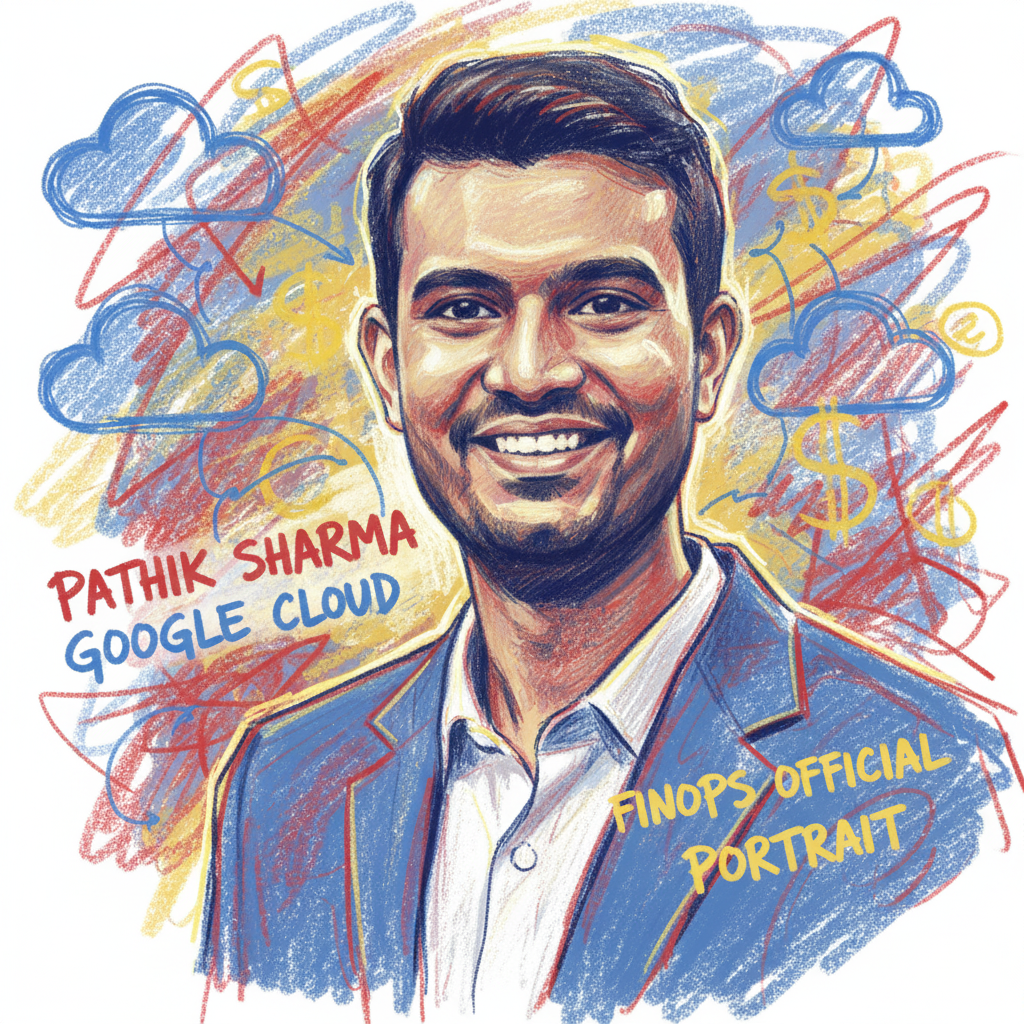 Illustrated portrait of Pathik Sharma