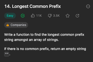 Leetcode Longest Common Prefix Problem services