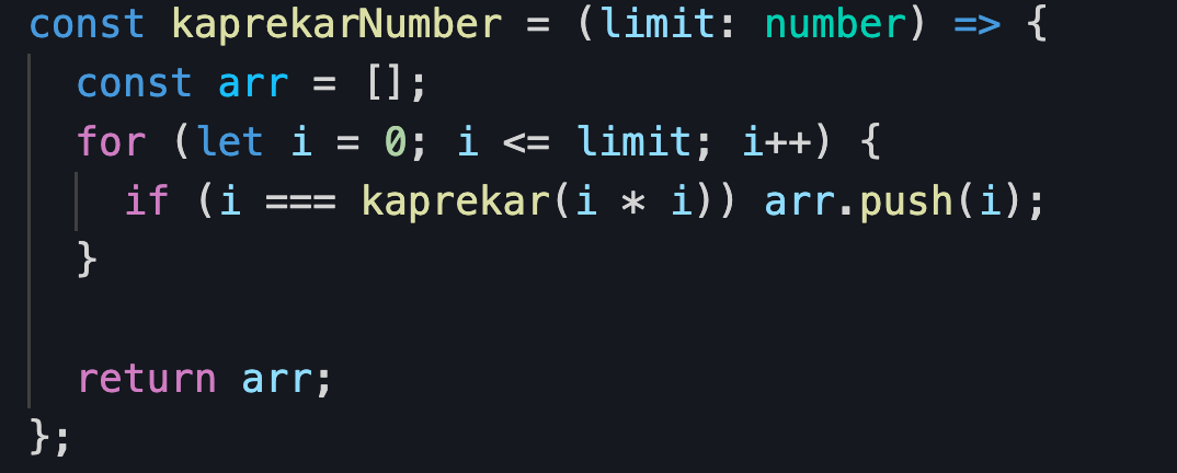 A Kaprekar number is a number whose square when divided into two parts and such that sum of parts is equal to the original number and none of the parts has value 0.