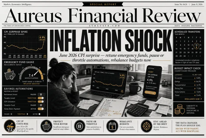 After June’s CPI Surprise: How to Rebalance Budgets, Emergency Funds, and Savings Automations Now