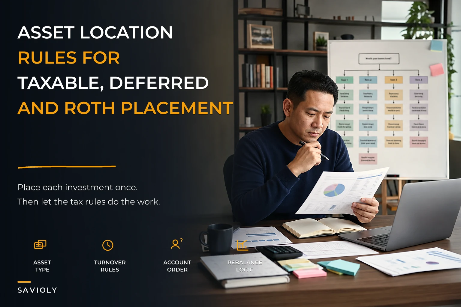 An asset-location framework that actually works: rules to place investments in taxable, tax-deferred, and Roth accounts
