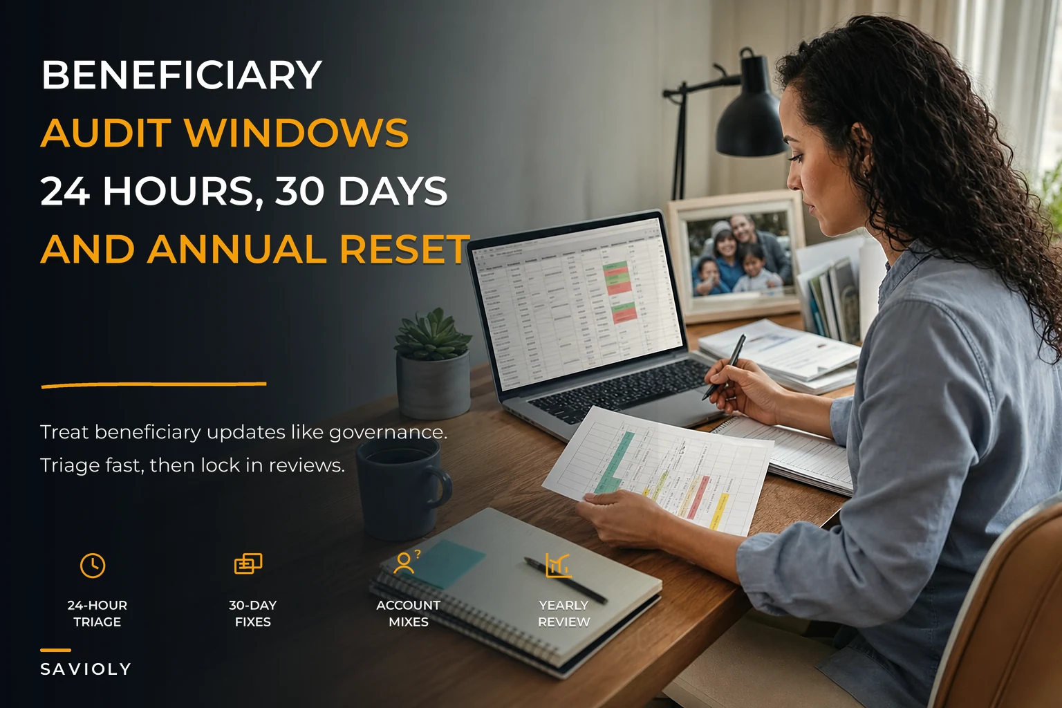 Beneficiary-audit playbook: 24-hour, 30-day, and annual estate hygiene for typical households