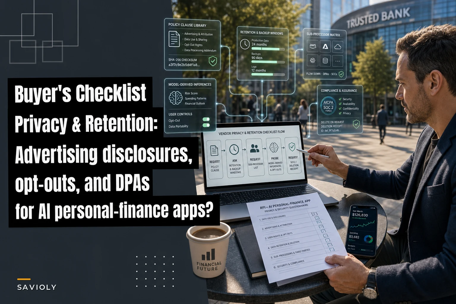 Buyer's Checklist: Privacy, Data‑Retention & Advertising Disclosures for AI‑Driven Personal‑Finance Apps