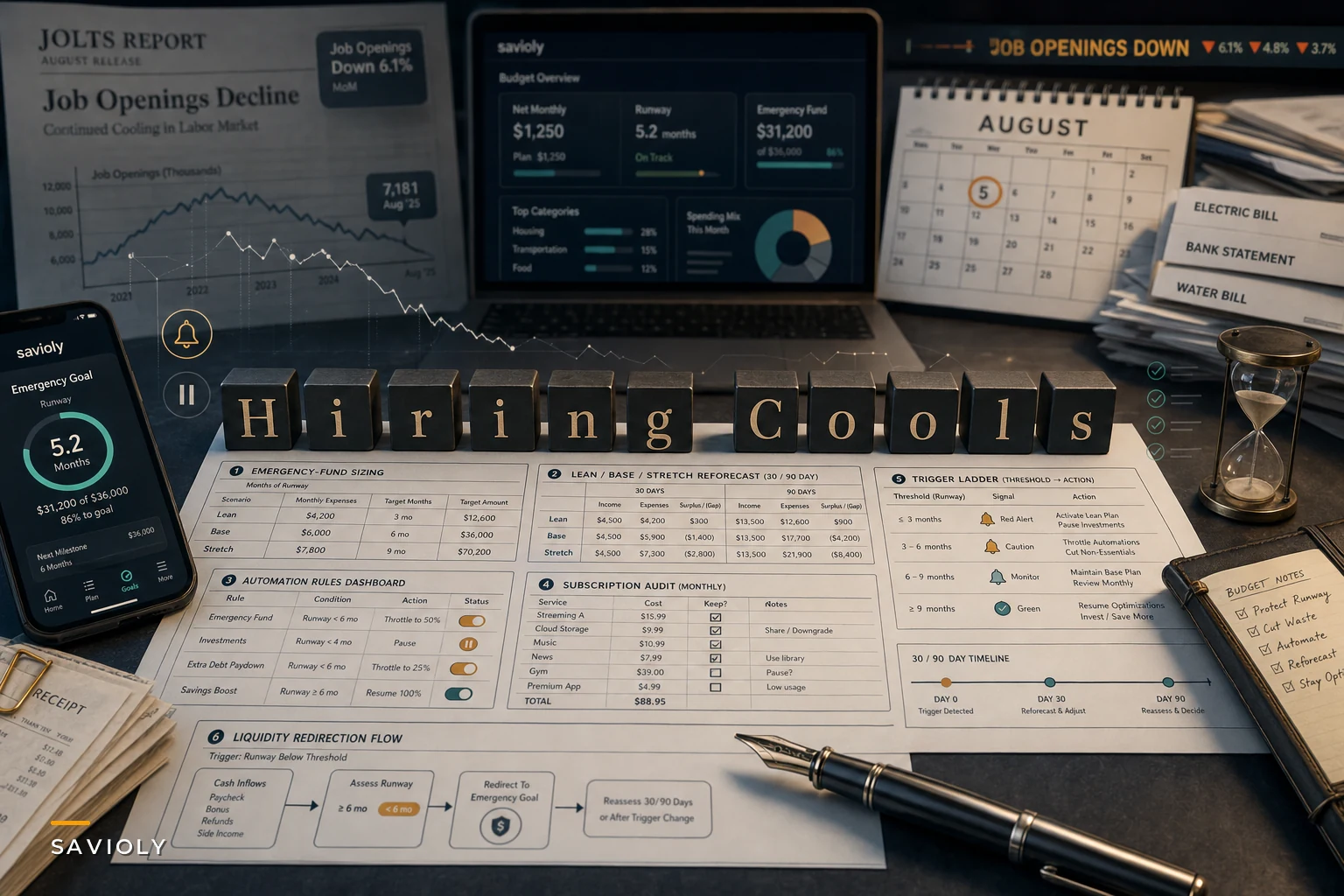 Hiring Cools: 5 Practical Steps to Harden Your Household Finances When Job Openings Fall