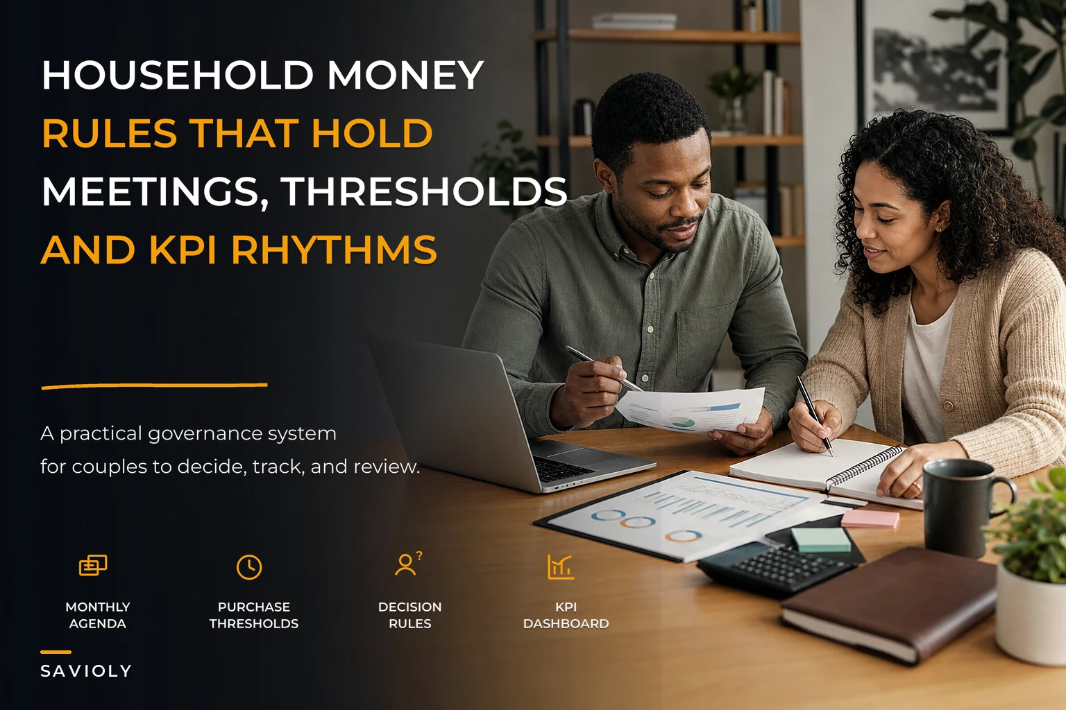 Household Financial Governance Playbook: Meeting Agendas, Decision Ladders, and KPI Templates for Couples