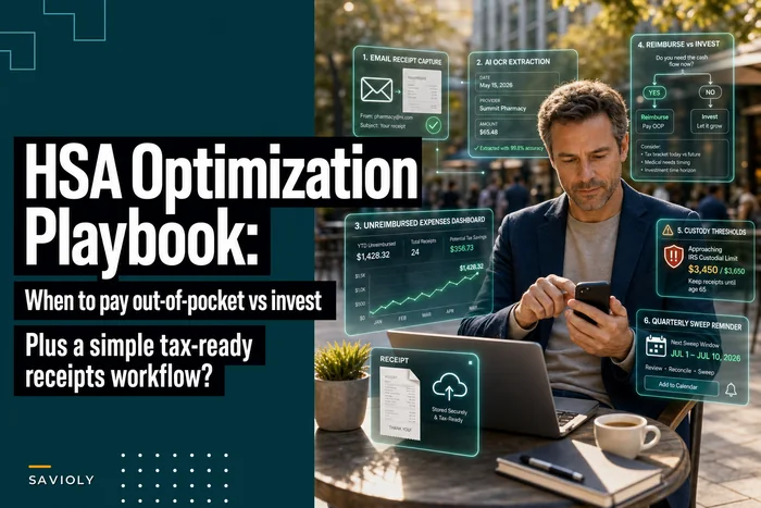 HSA optimization playbook: when to pay out-of-pocket vs invest, and simple receipts-tracking rituals