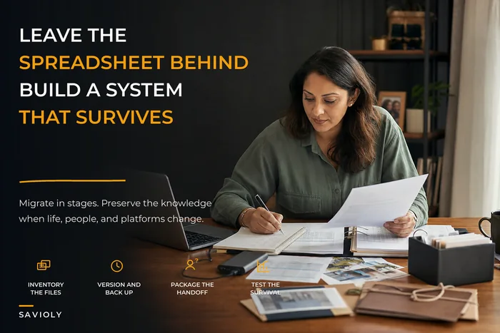 Migrate spreadsheets into a durable household financial operating system