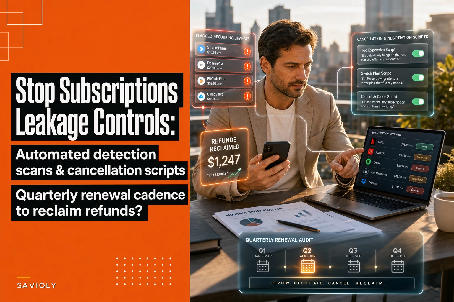 Stop subscription leakage: detection scans, cancellation scripts, and a quarterly renewal cadence