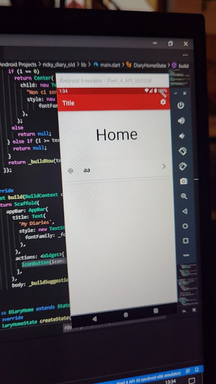 first app look