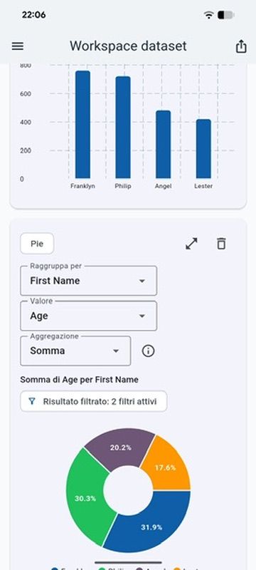Analisi ed esportazione multi-formato in Exlser 1