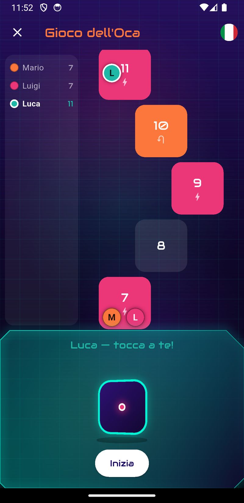 Rulurp Goose Game with board and dice 2