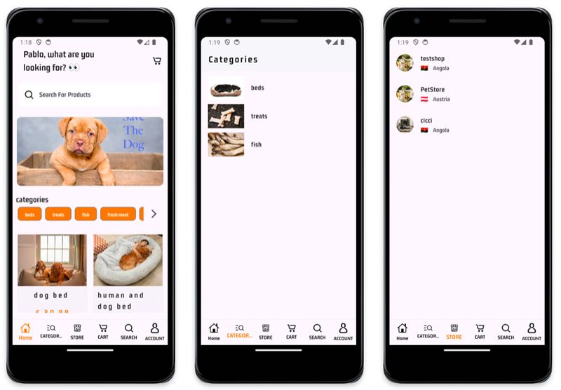 Dedicated access for customer and seller in multi-vendor app 2