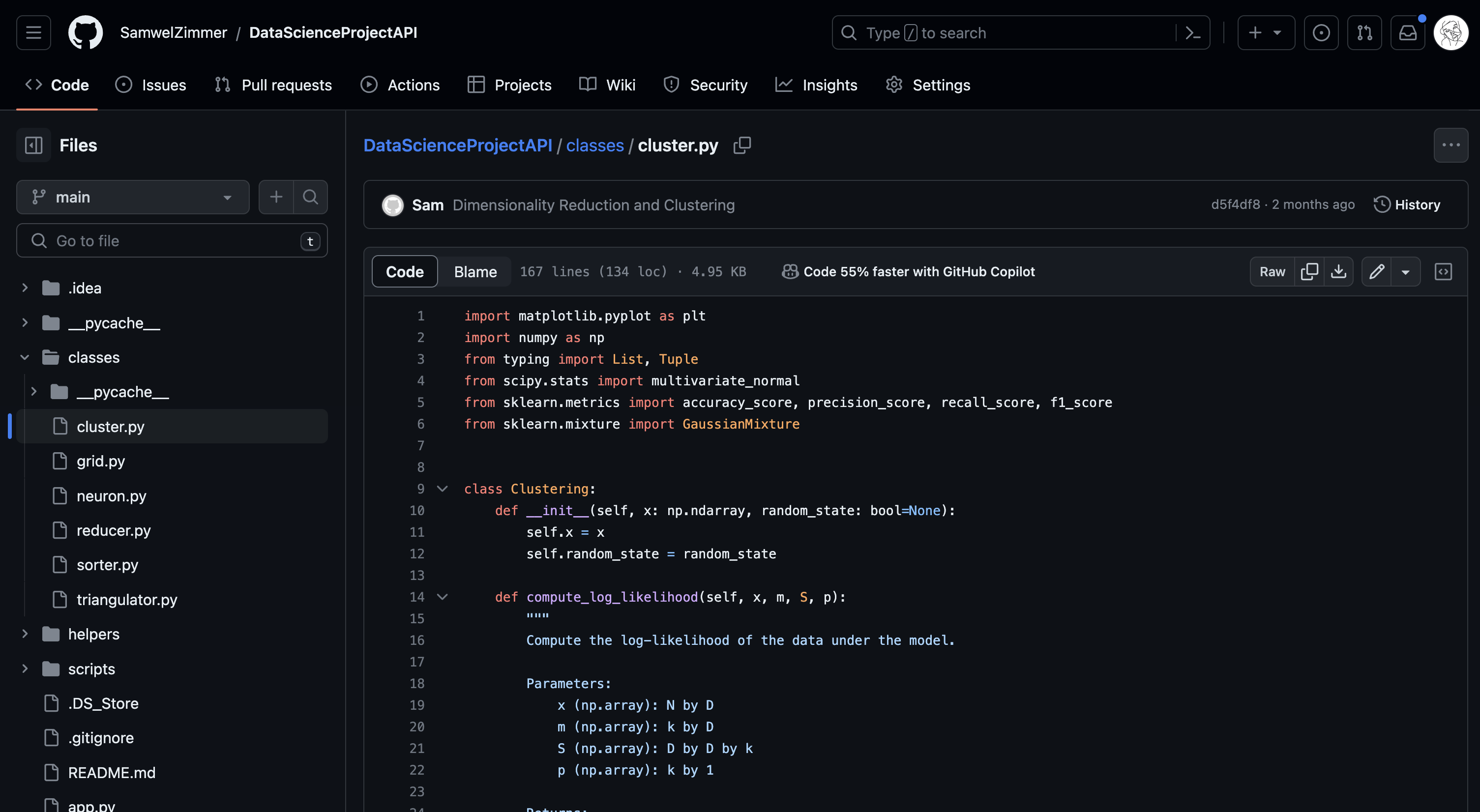 Spike sorting pipeline screenshot