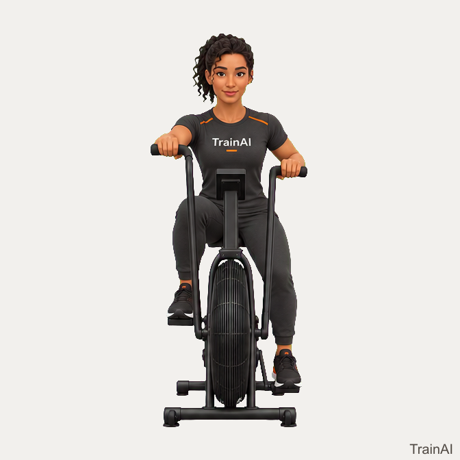Air-bike ergometer · TrainAI