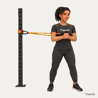 Band Pallof press · TrainAI