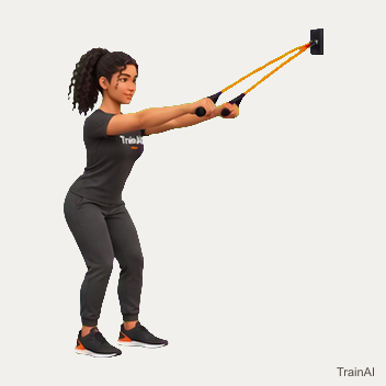 Band straight-arm pulldown · TrainAI