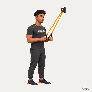 Band triceps pressdown · TrainAI