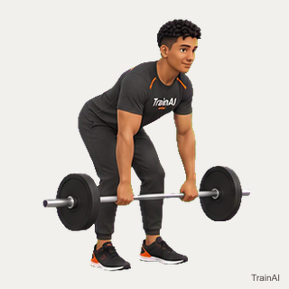 Barbell bent-over row · TrainAI