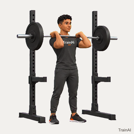 Barbell front squat · TrainAI