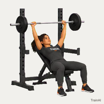 Barbell incline bench press · TrainAI