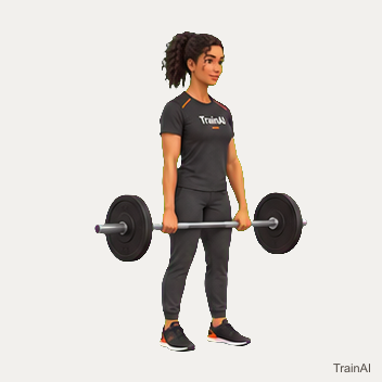 Barbell Romanian deadlift · TrainAI