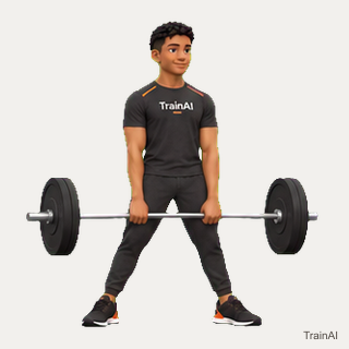 Barbell sumo deadlift · TrainAI