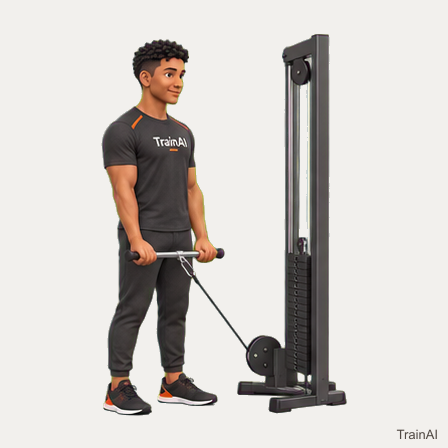 Cable biceps curl · TrainAI