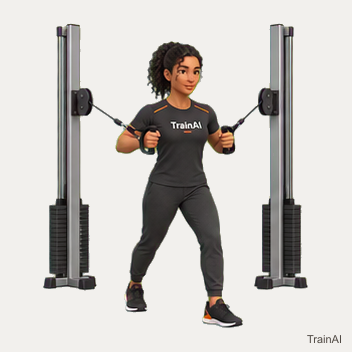 Cable chest press · TrainAI