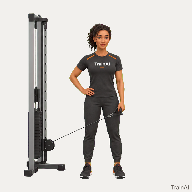 Cable lateral raise · TrainAI