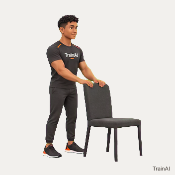 Chair-assisted squat · TrainAI