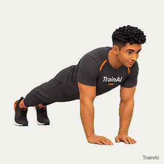 Close-grip push-up · TrainAI
