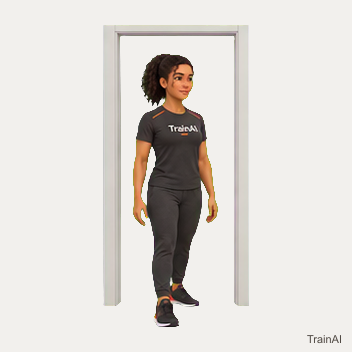 Doorway chest stretch · TrainAI