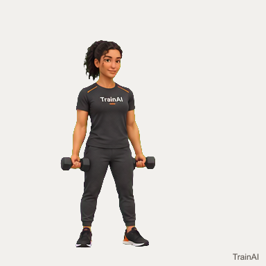 Dumbbell biceps curl · TrainAI