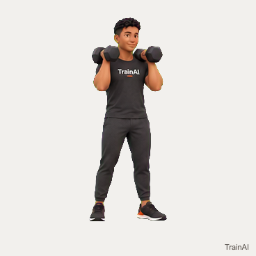 Dumbbell front squat · TrainAI