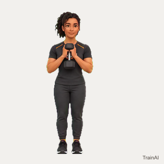 Dumbbell lateral lunge · TrainAI