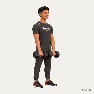 Dumbbell Romanian deadlift · TrainAI