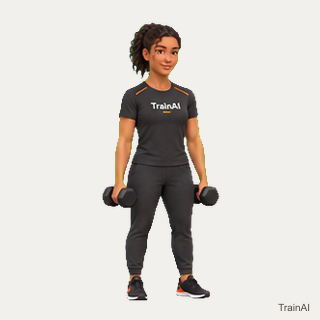 Dumbbell shrug · TrainAI