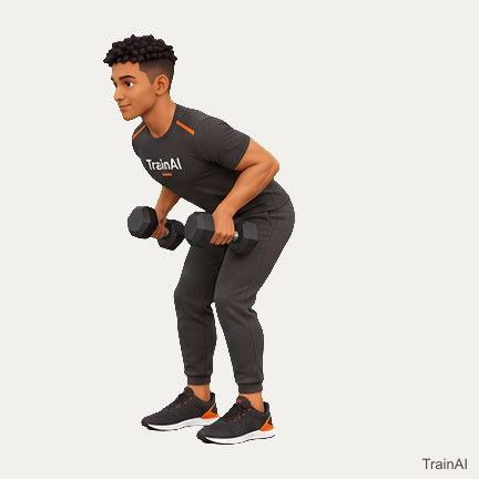 Dumbbell triceps kickback · TrainAI
