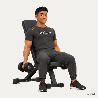 Incline dumbbell curl · TrainAI