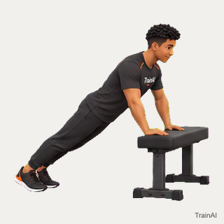 Incline push-up · TrainAI