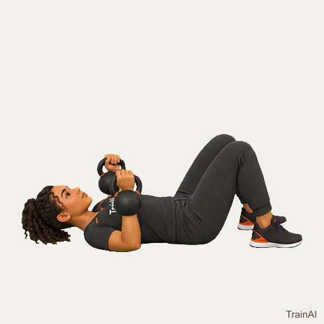 Kettlebell floor press · TrainAI