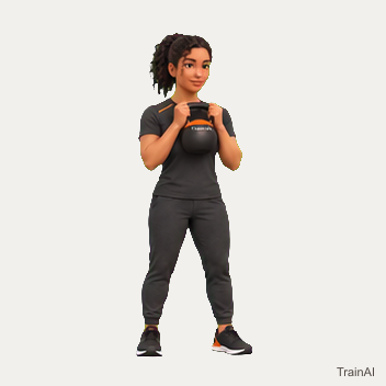 Kettlebell goblet squat · TrainAI