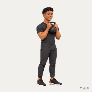 Kettlebell reverse lunge · TrainAI