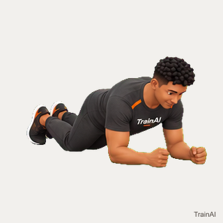 Knee plank · TrainAI