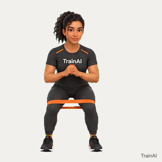 Lateral band walk · TrainAI