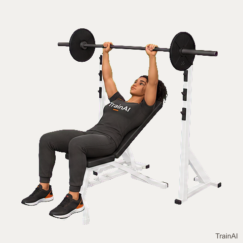 Incline barbell scapular raise · TrainAI